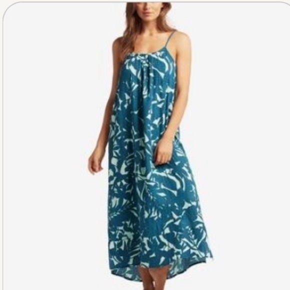 Sea Level Swim Australia Women’s Retreat Green and White Leaf Pattern Sun Dress - Picture 10 of 10